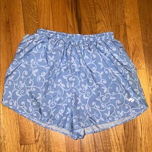 Brooks Blue and White Athletic Shorts